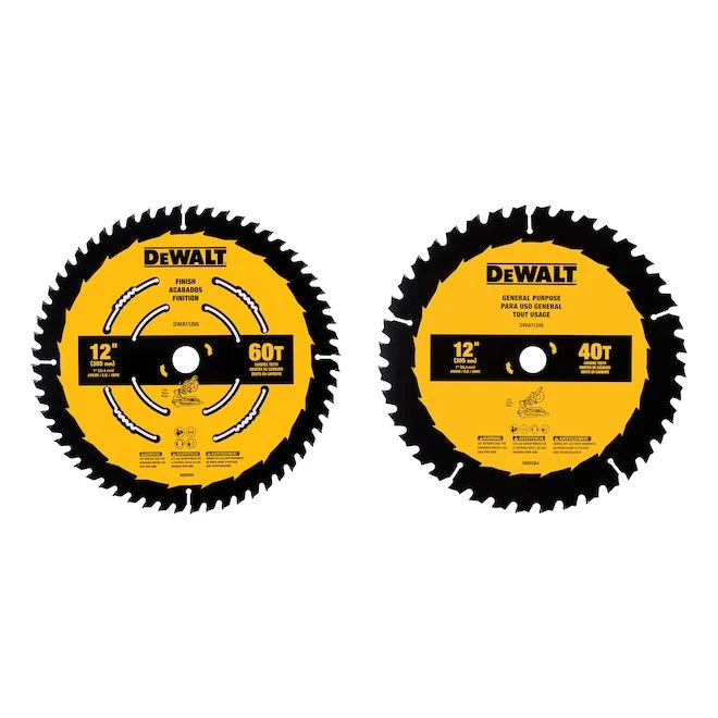 Dewalt 12-in Saw Blade 40 Teeth And 60 Teeth Pack Of 2 4 Dewalt 12-in Saw Blade 40 Teeth And 60 Teeth Pack Of 2 - Image 2