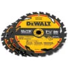DeWALT 3-Pack 7-1/4-in 24-Tooth Dry Cut Only Combination Tooth Carbide Circular Saw Blade -Craftbosch Shop 00277610 L