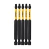 DeWALT Flextorq 5-Piece 1/4-in X 3-1/2-in Square/Robertson Impact Driver Bit 1 DeWALT Flextorq 5-Piece 1/4-in X 3-1/2-in Square/Robertson Impact Driver Bit -Craftbosch Shop 00277768 L