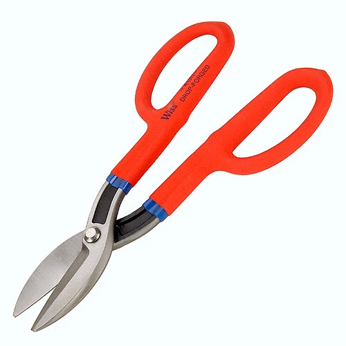 Wiss Snips - 12 1/2-in - Straight Cut - Red And Blue 3 Wiss Snips - 12 1/2-in - Straight Cut - Red And Blue