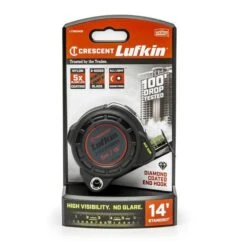 Crescent Lufkin Shockforce Nite Eye Tape Measure, 1-3/16 X 5M/16 Ft.