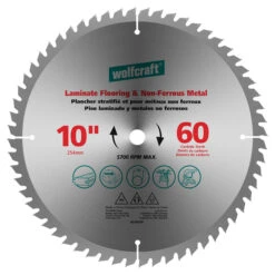 Wolfcraft Laminate/Non-Ferrous Saw Blade - Carbide - 5700-RPM - 10-in Dia