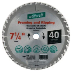 Wolfcraft Framing And Ripping Saw Blade - 7 1/4-in Dia - 40T - C3 ATB Teeth