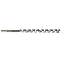 Irwin WeldTec Woodboring Auger Drill Bit - 3/8-in Dia X 17-in L - 7/16-in Hex Shank - High Speed Steel