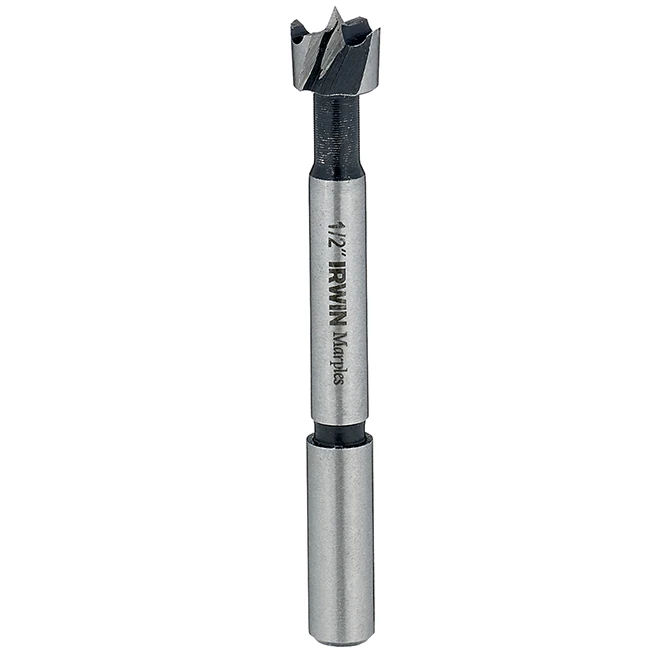Irwin Marples Forstner Drill Bit - 1/2-in Dia X 3 1/2-in L - 3/8-in Reduced Shank - Carbon Steel 3 Irwin Marples Forstner Drill Bit - 1/2-in Dia X 3 1/2-in L - 3/8-in Reduced Shank - Carbon Steel