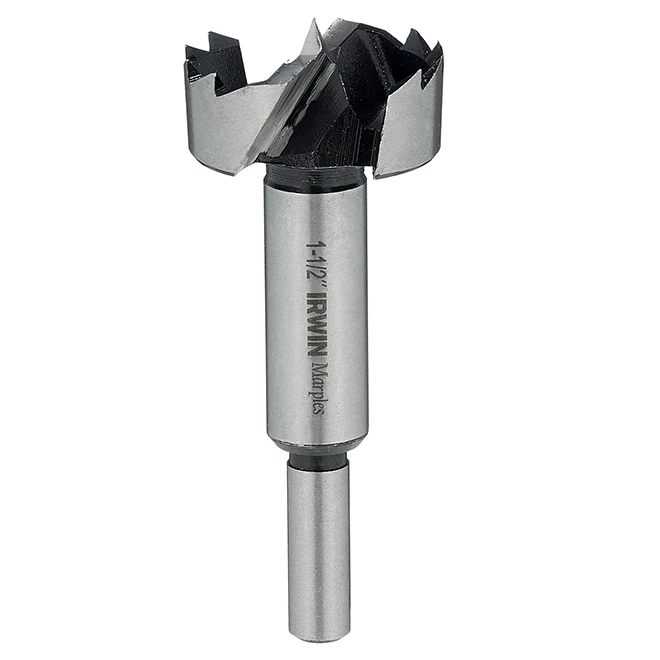 Irwin Marples Forstner Drill Bit - 1 1/2-in Dia X 3 1/2-in L - 3/8-in Reduced Shank - Carbon Steel 3 Irwin Marples Forstner Drill Bit - 1 1/2-in Dia X 3 1/2-in L - 3/8-in Reduced Shank - Carbon Steel