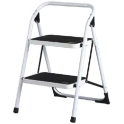 Uberhaus Mini Stepladder - Foldable - 28-in H X 19-in W - 2 Steps