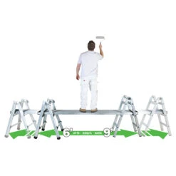 MetalTech Telescopic Work Plank - Aluminium - 8-ft To 13-ft - 250-lb Load Capacity -Craftbosch Shop 03655004d L