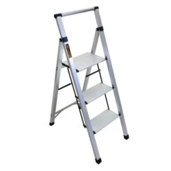 Metaltech Aluminum Type 1 3-Step Stool With 250-lb Capacity
