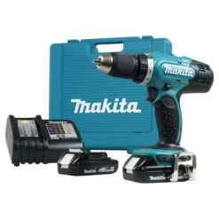 Makita 18-Volt 1/2-in Cordless Drill With Batteries And Charger - 1300 RPM - Keyless - Reversible - Variable Speed