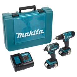 Makita Set Of 2 Cordless Tools - Lithuim-Ion 18-V - Teal