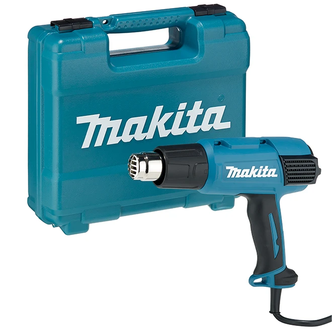 Makita Heat Gun - 2 Power Levels - 1560 W - 13 A - Teal Blue 3 Makita Heat Gun - 2 Power Levels - 1560 W - 13 A - Teal Blue