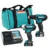 Makita Cordless 12 V Max CXT Tool Combo Kit - Drill/Driver And Impact Driver -Craftbosch Shop 11975471 L