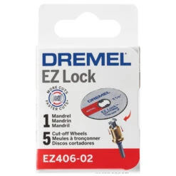 Dremel EZ Lock Cut-Off Wheel Starter Kit - 1 1/2-in - Metal - Pack Of 5