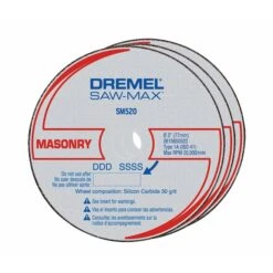 Dremel Masonry Cut-Off Wheels - 3-in - Silicone Carbide - Pack Of 3