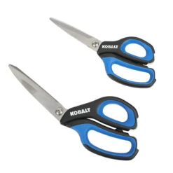 Kobalt 4.7-in Stainless Steel Molded Handle Scissors Kit Of 2 11 Kobalt 4.7-in Stainless Steel Molded Handle Scissors Kit Of 2 -Craftbosch Shop 19225207 L