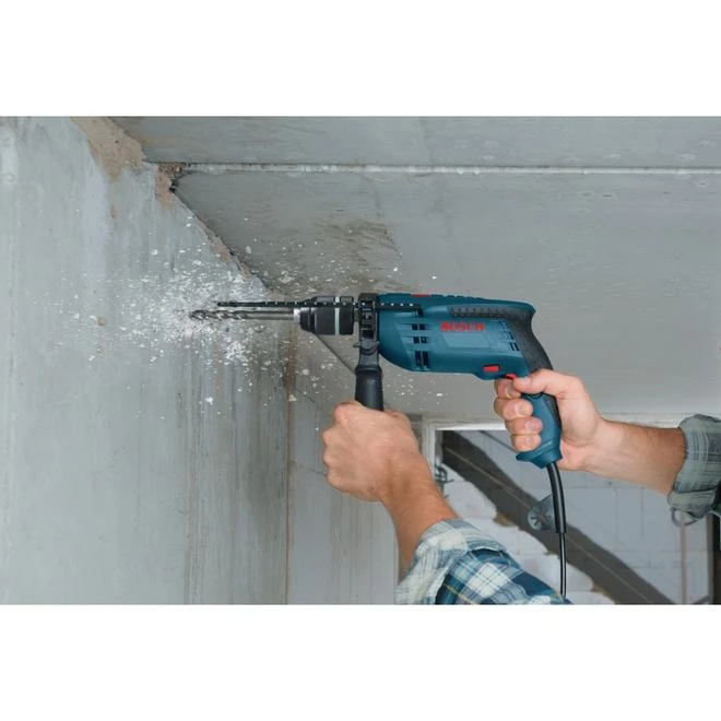 Bosch 1/2-in Variable Speed Corded Hammer Drill With Carrying Case- 7-amp Motor - Dual Mode - 360° Locking Handle 4 Bosch 1/2-in Variable Speed Corded Hammer Drill With Carrying Case- 7-amp Motor - Dual Mode - 360° Locking Handle - Image 2