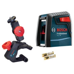 Bosch GLL30 Self-Leveling Cross-Line Laser Measure - 30'