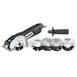 Dremel Ultra-Saw 4-in Corded Circular Saw Kit - 7.5-Amp Motor - 3-in-1 Tool - Steel Shoe