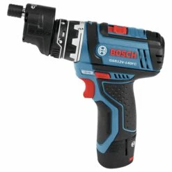 Bosch Flexiclick 12-Volt 1/4-in Variable Speed Cordless Drill (2 -Batteries Included And Charger Included) -Craftbosch Shop 19836221b L