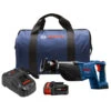 Bosch 18-V 1 1/8-in D-Handle Cordless Reciprocating Saw Kit - Lithium Ion - Variable Speed -Craftbosch Shop 19836293 L