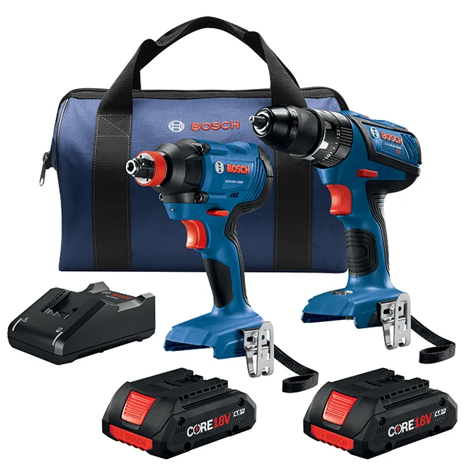 Bosch(R) Driver/Drill Set - Cordless - 18 V Lithium-Ion 3 Bosch(R) Driver/Drill Set - Cordless - 18 V Lithium-Ion