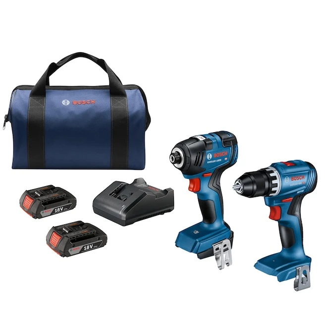 Bosch 18V 2-Tool Combo Kit With Impact Driver, Drill/Driver And (2) 2.0 Ah Batteries 4 Bosch 18V 2-Tool Combo Kit With Impact Driver, Drill/Driver And (2) 2.0 Ah Batteries - Image 2