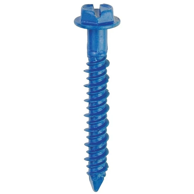 Buildex 25-Count 3/16-in X 1.75-in Blue Steel Self-Tapping Concrete Screw 3 Buildex 25-Count 3/16-in X 1.75-in Blue Steel Self-Tapping Concrete Screw