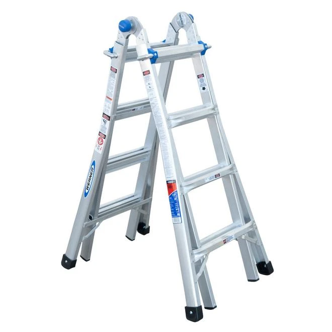 Werner 17-ft Type 1A - 300 Lb Capacity Aluminum Multi-Position Ladder 2 Werner 17-ft Type 1A - 300 Lb Capacity Aluminum Multi-Position Ladder