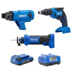Kobalt XTR 3-Tool Combo Kit - Batteries, Charger And Hard Case Included - Brushless Motor -Craftbosch Shop 32165010d L