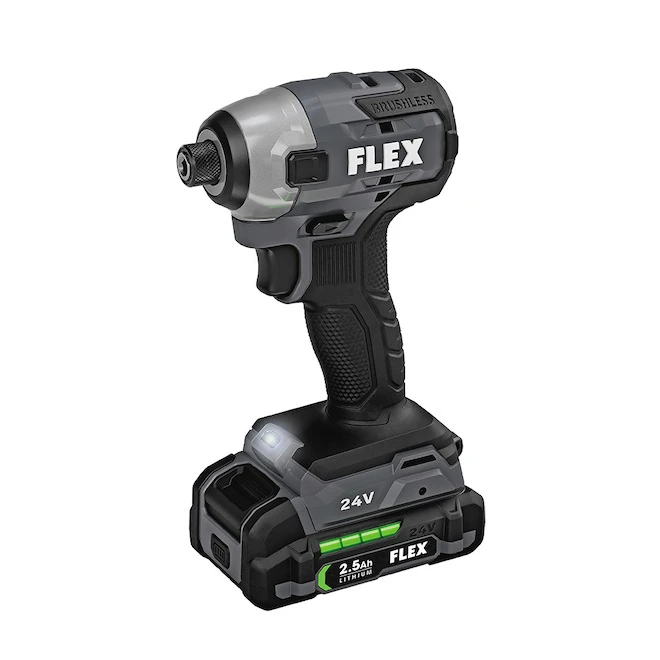 Flex 24-V 1/4-in Impact Driver - Variable Speed - Cordless - 2 Batteries, Charger And Bag Included 6 Flex 24-V 1/4-in Impact Driver - Variable Speed - Cordless - 2 Batteries, Charger And Bag Included - Image 4