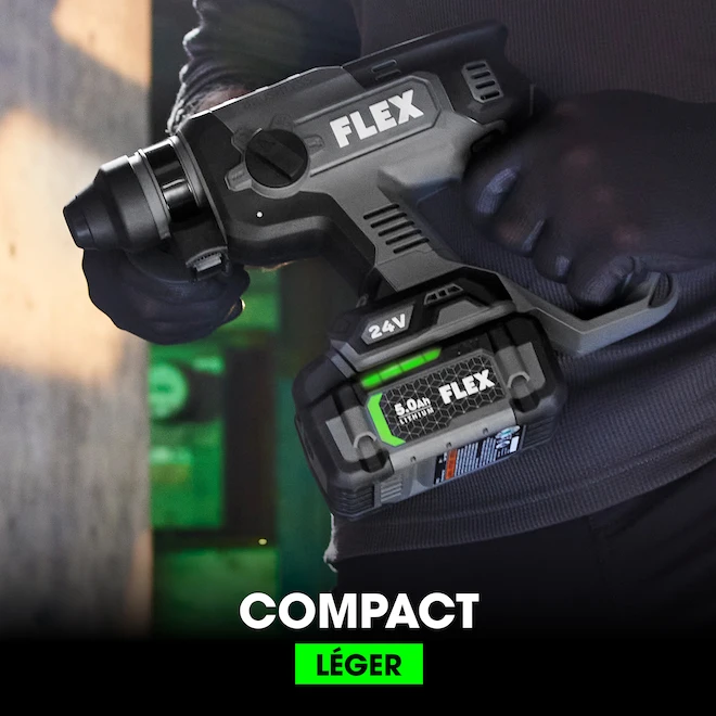 Flex 24-V SDS-Plus Variable Speed Rotary Hammer Set - Cordless - Brushless Motor 4 Flex 24-V SDS-Plus Variable Speed Rotary Hammer Set - Cordless - Brushless Motor - Image 2