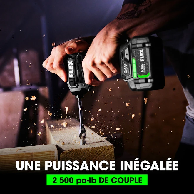 Flex 24-V Cordless Impact Driver Kit - Brushless Motor - Variable Speed 3 Flex 24-V Cordless Impact Driver Kit - Brushless Motor - Variable Speed