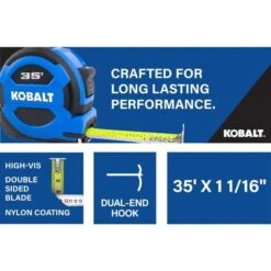 Kobalt 35-ft Blue Self-Locking Measuring Tape 10 Kobalt 35-ft Blue Self-Locking Measuring Tape -Craftbosch Shop 32435014da L