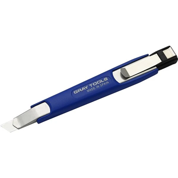 Gray Tools 9 mm Retractable Snap-Off Pocket Utility Knife With Blade Storage 4 Gray Tools 9 mm Retractable Snap-Off Pocket Utility Knife With Blade Storage - Image 2