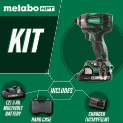 Metabo HPT Triple Hammer 18 V 1/4-in Variable Speed Brushless Cordless Impact Driver (2-Batteries) -Craftbosch Shop 330959582 AlternateImage3 l