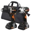 Worx 20-volt Max Lithium Ion Brushless Power Tool Combo Kit With Case - Charger And 2 Batteries Included 2 Worx 20-volt Max Lithium Ion Brushless Power Tool Combo Kit With Case - Charger And 2 Batteries Included -Craftbosch Shop 330999479 AlternateImage1 l