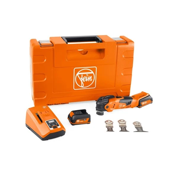 FEIN Cordless 12-Volt Variable Speed Oscillating Multi-Tool Kit With Hard Case And 2 Batteries - 8-Piece 3 FEIN Cordless 12-Volt Variable Speed Oscillating Multi-Tool Kit With Hard Case And 2 Batteries - 8-Piece