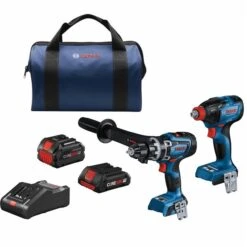 Bosch Connected-Ready Core 18V Lithium Ion Brushless 2-Tool Combo Kit (2 Batteries And 1 Charger Included)