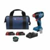 Bosch Connected-Ready 18V 1/4-in And 1/2-in Brushless Cordless Impact Driver/Wrench (2 Batteries Included) -Craftbosch Shop 332004882 MainImage 001 l