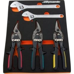 Dynamic Tools 6-Piece Aviation Snip & Adjustable Wrench Set With Tool Organizer -Craftbosch Shop 332016312 AlternateImage2 l