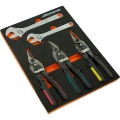 Dynamic Tools 6-Piece Aviation Snip & Adjustable Wrench Set With Tool Organizer -Craftbosch Shop 332016312 MainImage 001 l