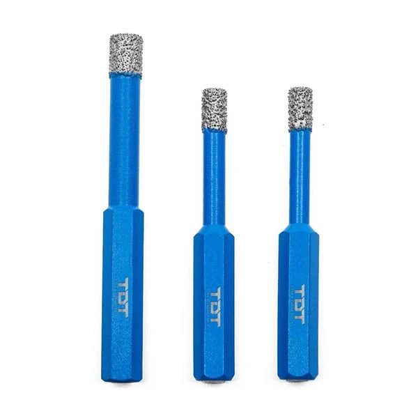 Titan Diamond Tools Pro Series 3/16-in, 1/4-in. 5/16-in Wet/Dry Diamond Core Drill Bits - 3/Set 4 Titan Diamond Tools Pro Series 3/16-in, 1/4-in. 5/16-in Wet/Dry Diamond Core Drill Bits - 3/Set - Image 2