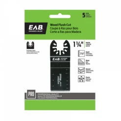 EXCHANGE-A-BLADE EAB Professional Oscillating Flush Cut Blade - 1 1/4-in W - 1 1/2-in Cutting Depth - High-Carbon Steel - 5 Per Pack
