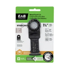 EXCHANGE-A-BLADE EAB Professional Starlock Flush Cut Blade - 1 1/4-in W - 1 1/2-in Cutting Depth - High-Carbon Steel - 3D Fit