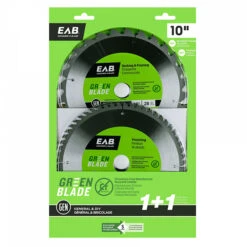 EXCHANGE-A-BLADE EAB Go Green Recyclable Framing Saw Blade Combo Pack - 10-in Dia - 28T And 60T - C2 ATB Carbide Teeth