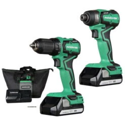 Metabo HPT 18V Cordless Impact Driver And Drill Kit With Lithium-Ion Batteries And Charger -Craftbosch Shop 37815236 L