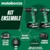 Metabo HPT 18V Cordless Impact Driver And Drill Kit With Lithium-Ion Batteries And Charger -Craftbosch Shop 37815236b L