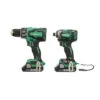 Metabo HPT 2-Tool 18V Li-Ion Brushless Power Tool Combo Kit With Hard Case (Charger And 2 Batteries Included) -Craftbosch Shop 37815258b L