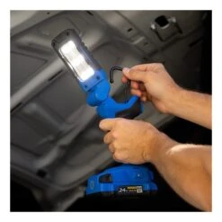 Kobalt 24-V Max Work Light - 700 Lumens - Cordless - Black And Blue Without Battery -Craftbosch Shop 45595010e L